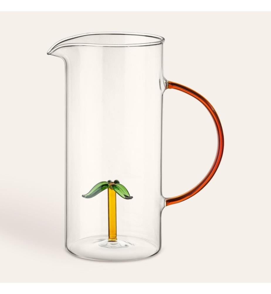 Flasche, mehrfarbig, 100 % Borosilikatglas