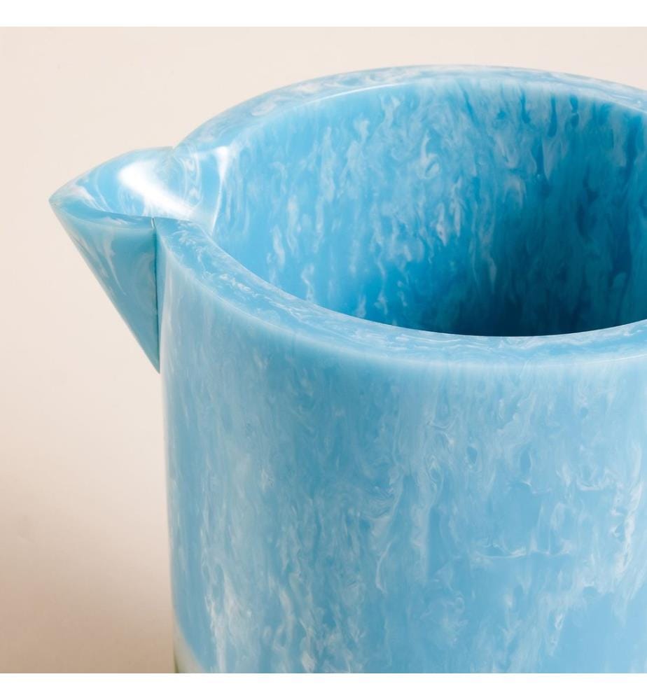 Flasche, blau, grün, 100 % Kunststoff
