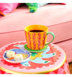 Mug, Yellow, 100% PORCELAIN