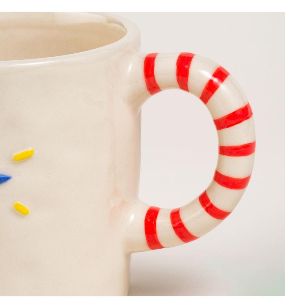 Mug, Red, 100% STONEWARE