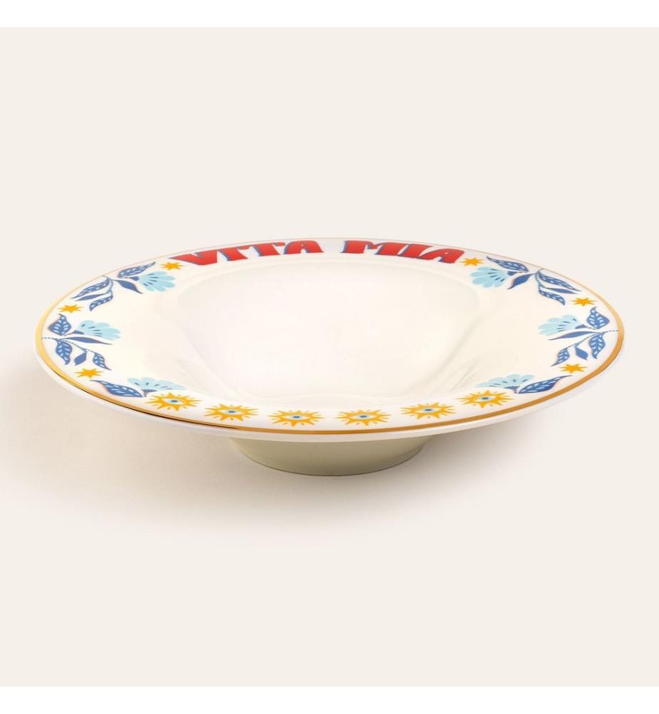 Plate, Blue, 100% PORCELAIN