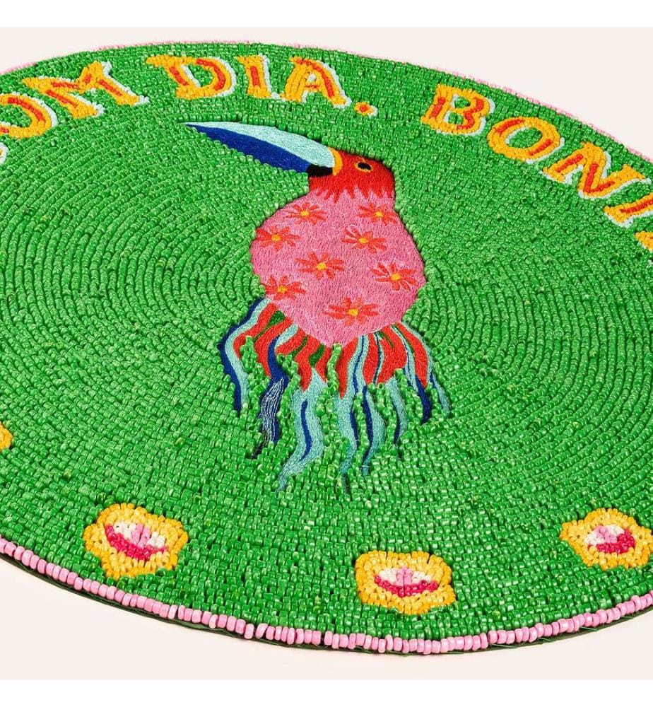 Table Mat, Green, 80% GLASS / 20% POLYESTER