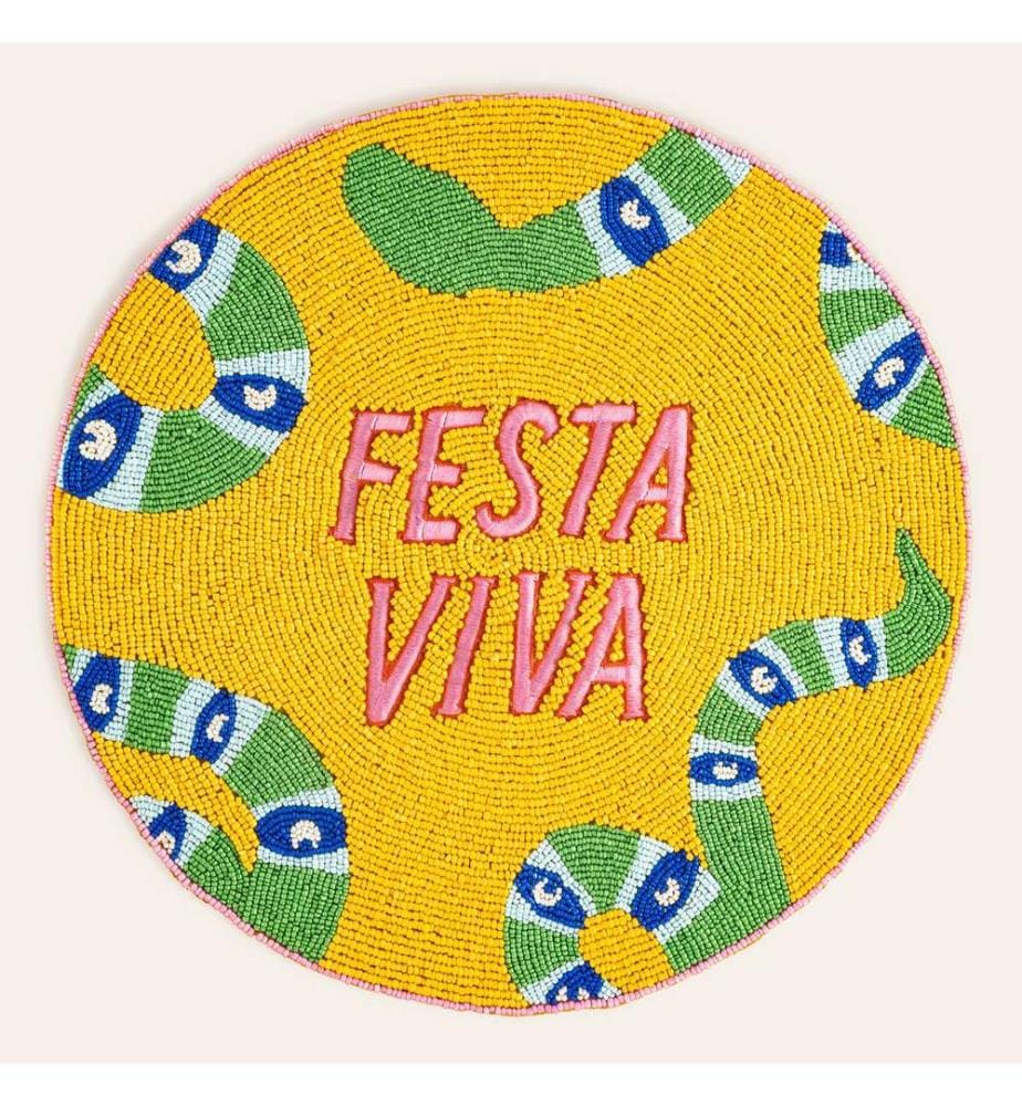 Table Mat, Yellow, 80% GLASS / 20% POLYESTER