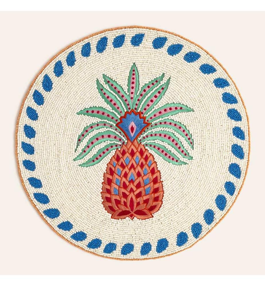 Table Mat, White, 80% GLASS / 20% POLYESTER