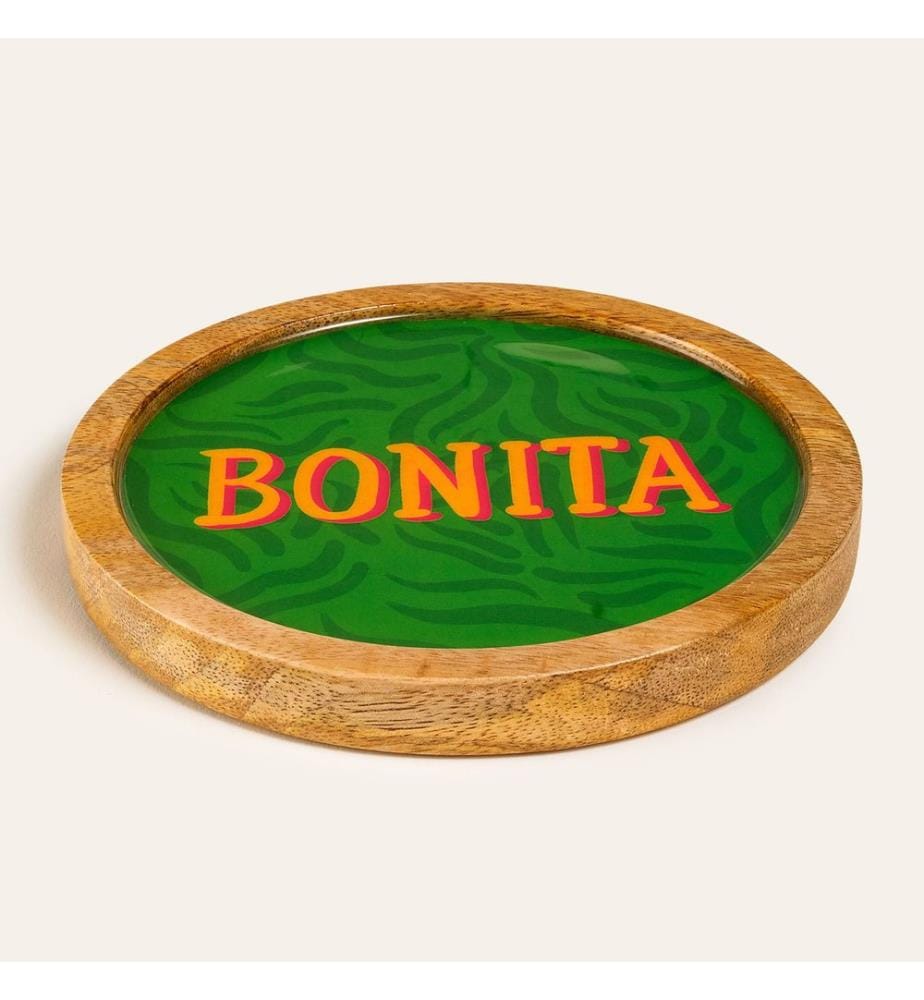 Food Presentation Board, Green, 100% MANGO WOOD