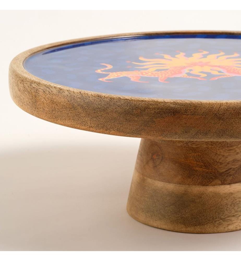 Food Presentation Board, Blue, 100% MANGO WOOD