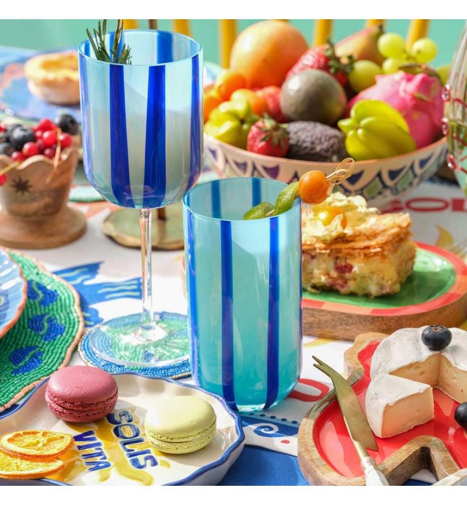 Glass, Blue, 100% GLASS