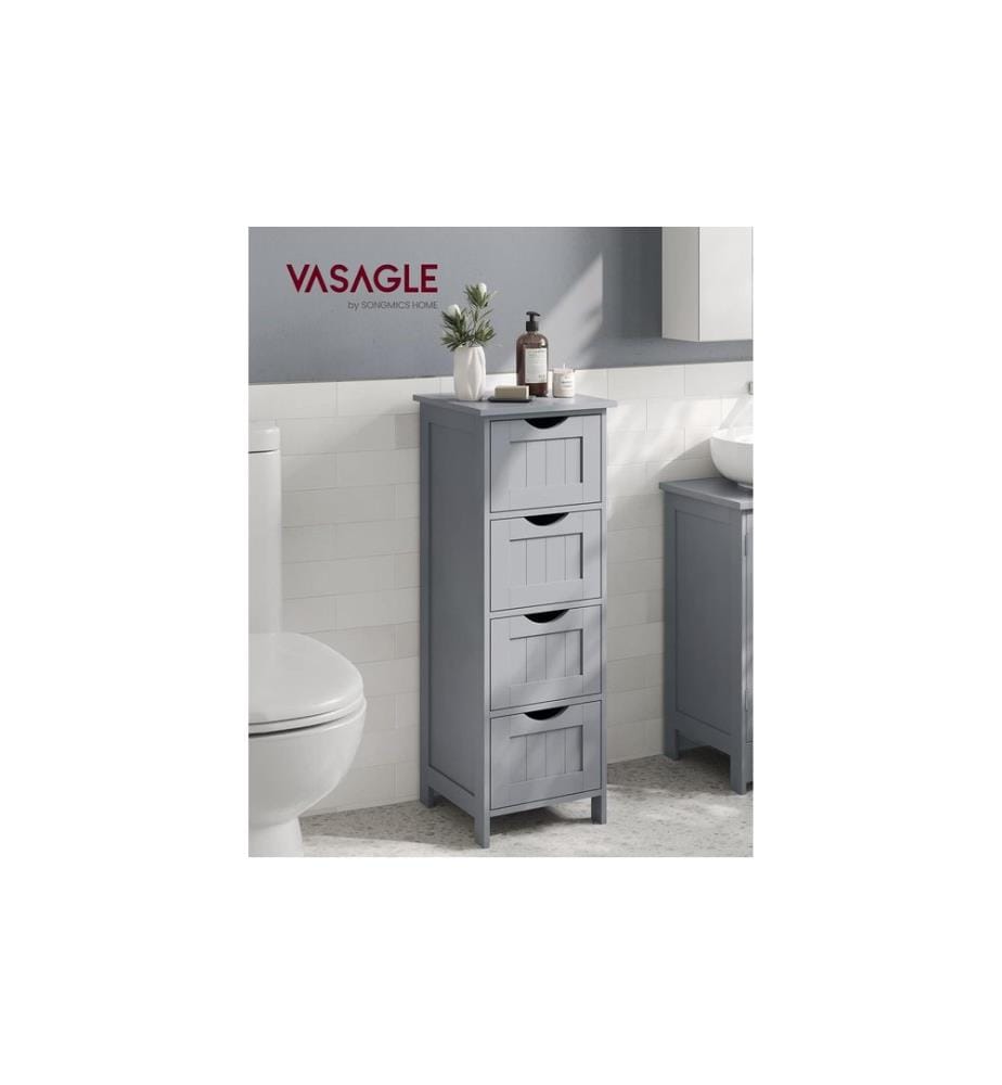 VASAGLE - Schrank im Landhausstil Grau