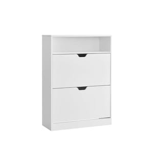 VASAGLE - Schuhschrank 80 x 24 x 102 cm, Weiss