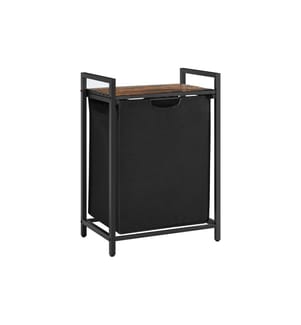 VASAGLE - Corbeille à linge avec tablette 65 l, Noir