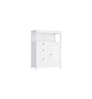 VASAGLE - Commode Floor Cabinet, MDF, 60 x 80 cm, blanc