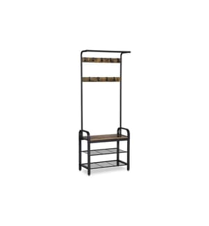VASAGLE - Portemanteau avec porte-chaussures 72 x 183 cm