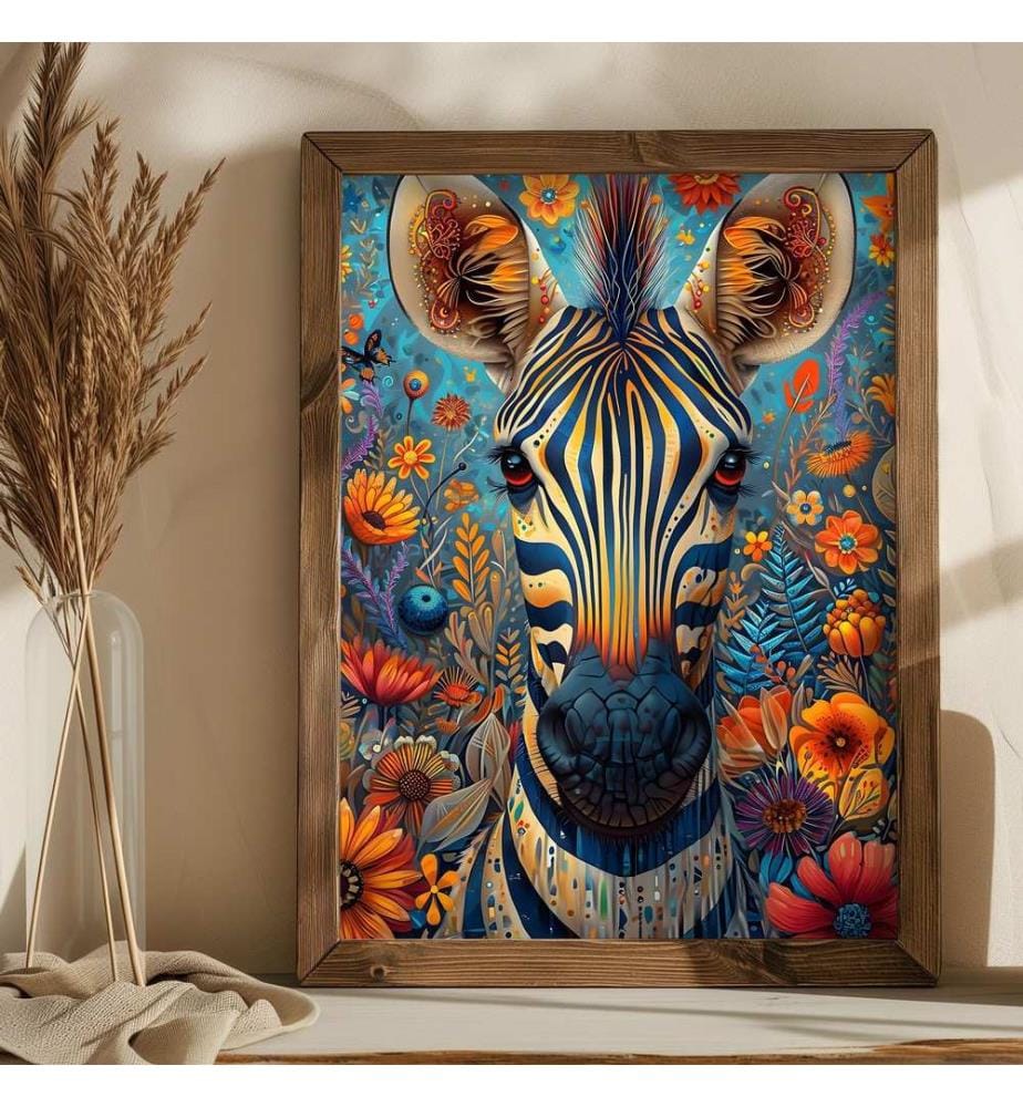 Tableau décoratif encadré en MDF, multicolore, 1… | DeinDeal