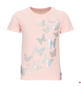 T-shirt avec Motif Papillon - Rose