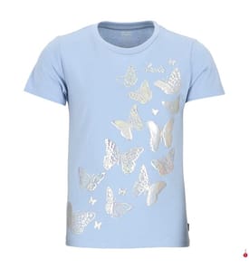 T-shirt avec Motif Papillon - Bleu