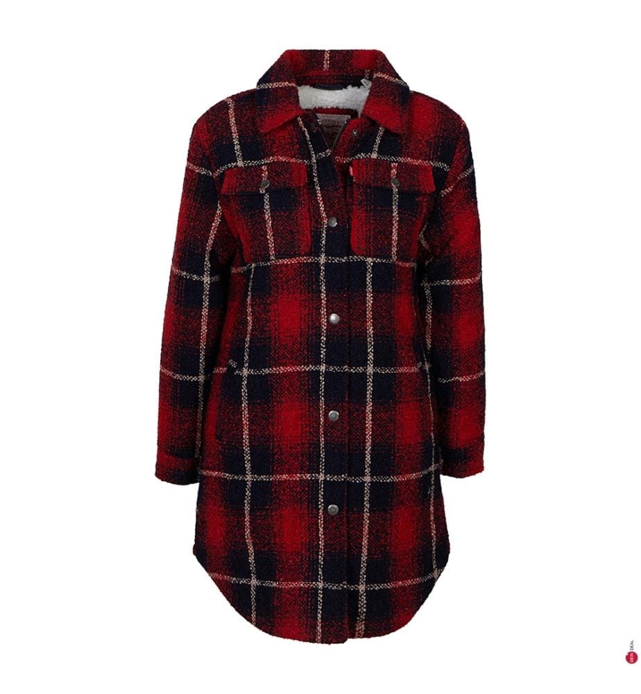 Saisonale Jacke - Schwarz und Rot