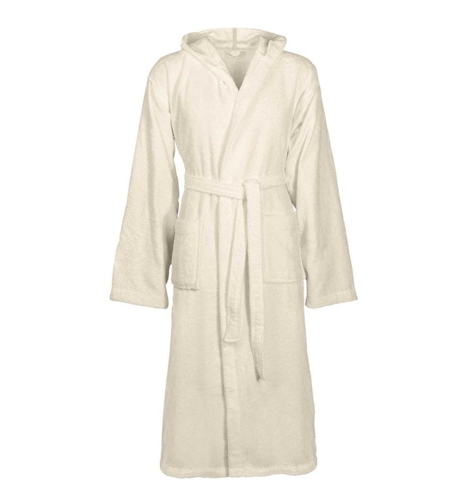 Bademantel KINN Creme L Baumwolle