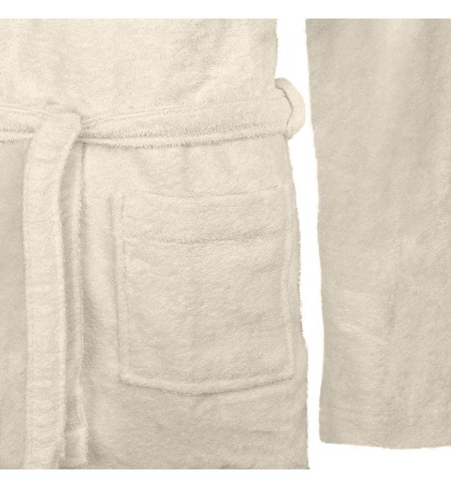 Bademantel KINN Creme XL Baumwolle