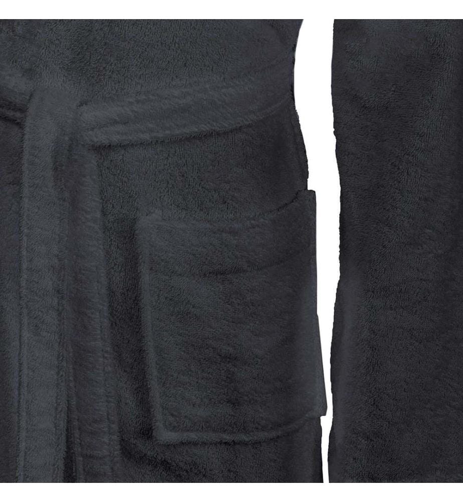 Bademantel KINN Anthrazit XL Baumwolle
