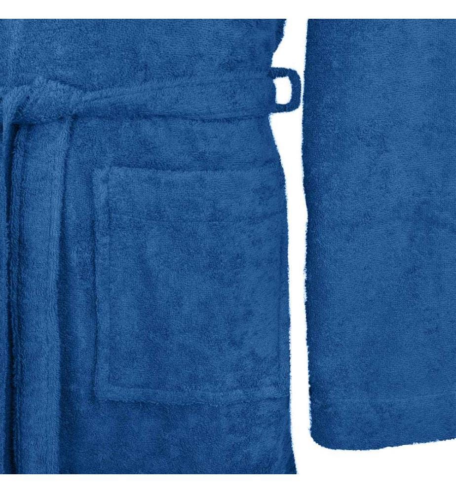 Bademantel KINN Blau S Baumwolle