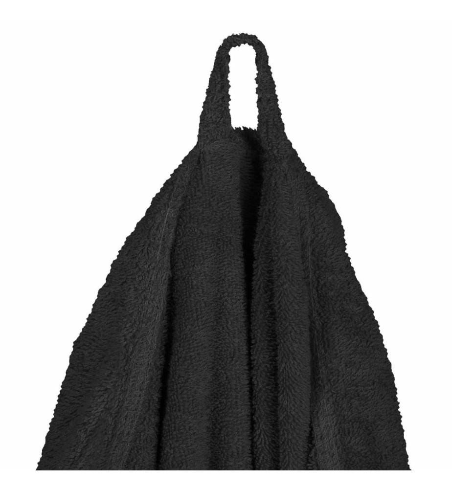 Bademantel KINN Schwarz L Baumwolle
