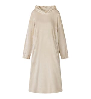 Decken-Hoodie Beige L Flanell