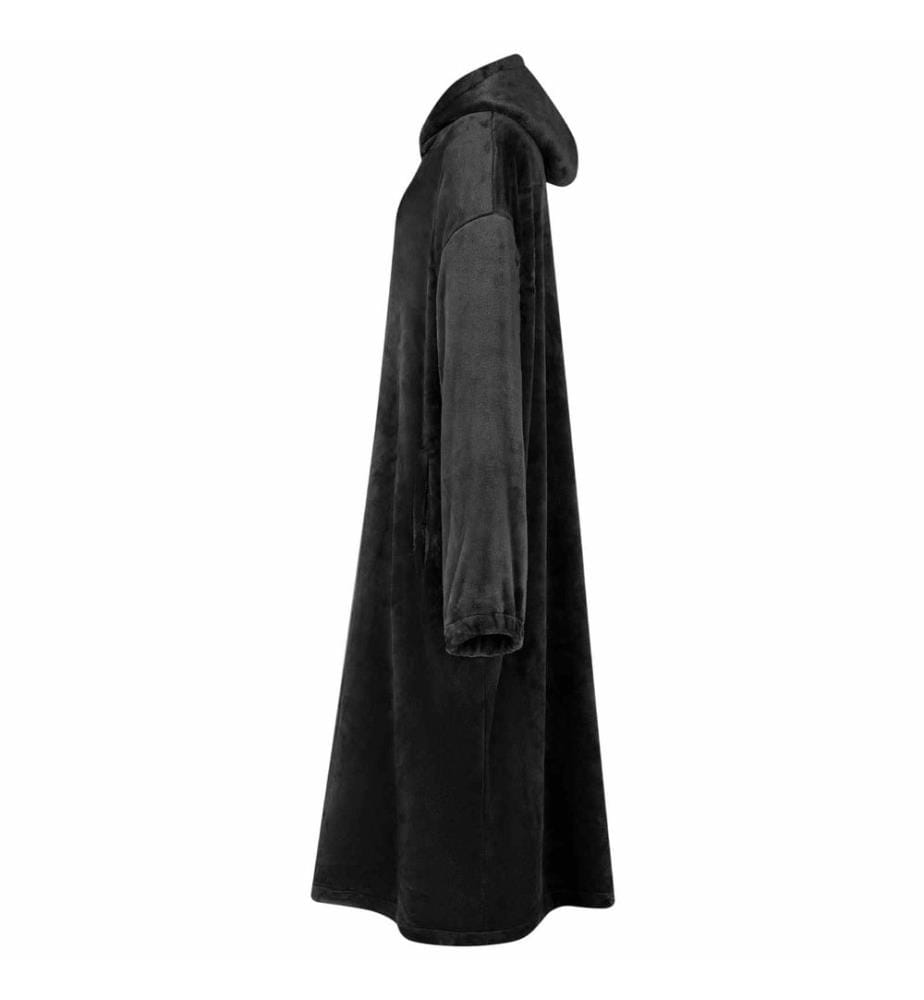 Sweat à capuche couverture Noir m Flanelle
