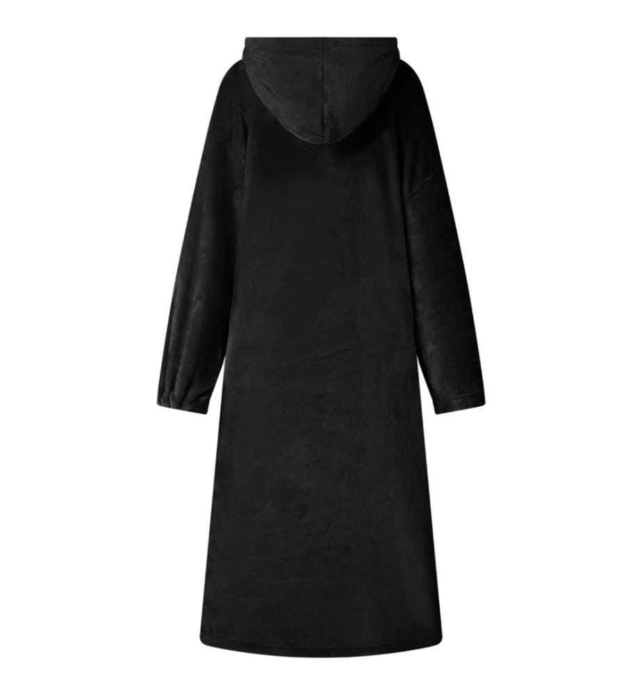 Sweat à capuche couverture Noir m Flanelle
