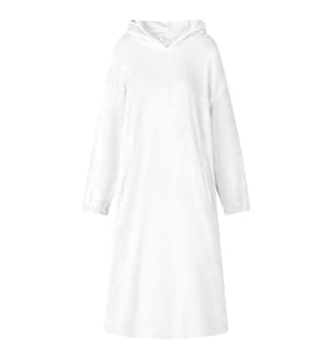Decken-Hoodie Weiss L Flanell
