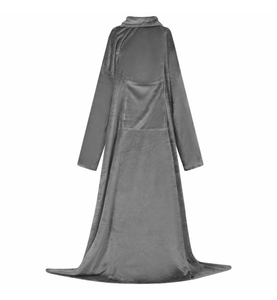 Sweat à capuche couverture Gris foncé F Flanelle