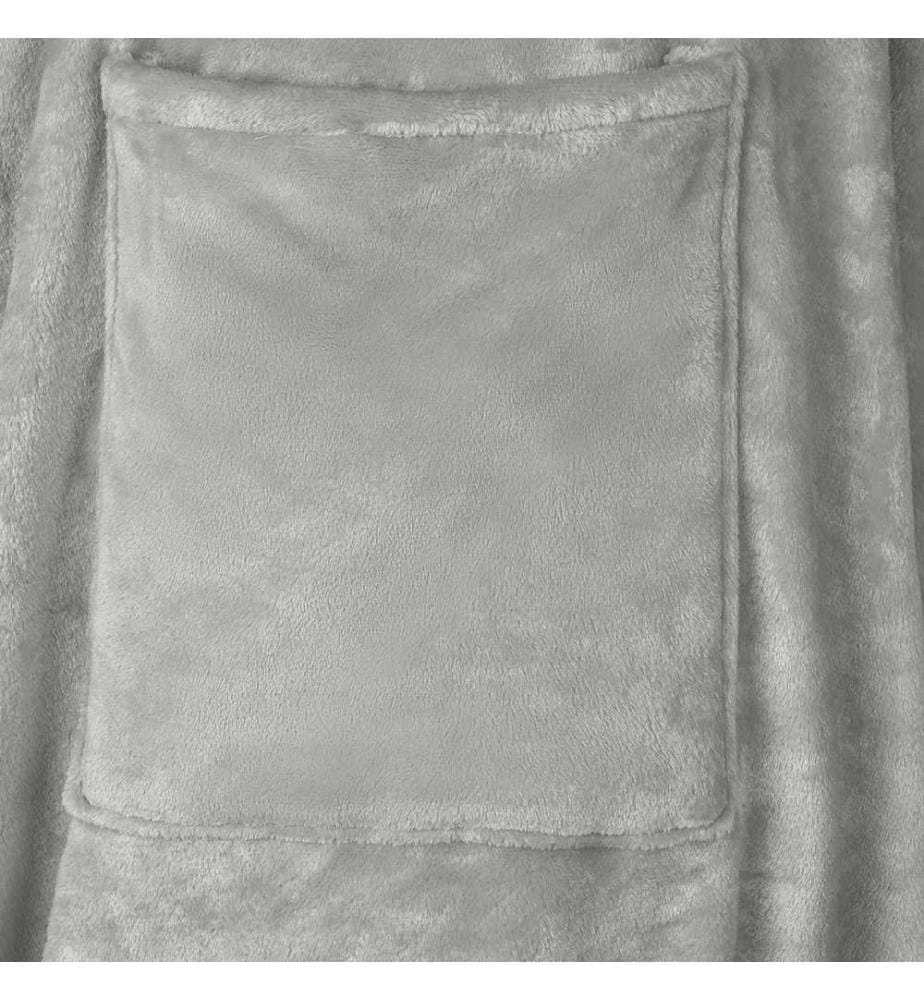 Sweat à capuche couverture Gris F Flanelle