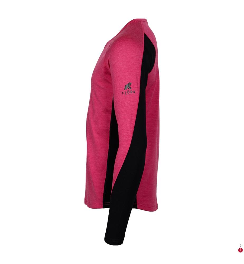 Langarmshirt 210 Rundhalsausschnitt - Rosa