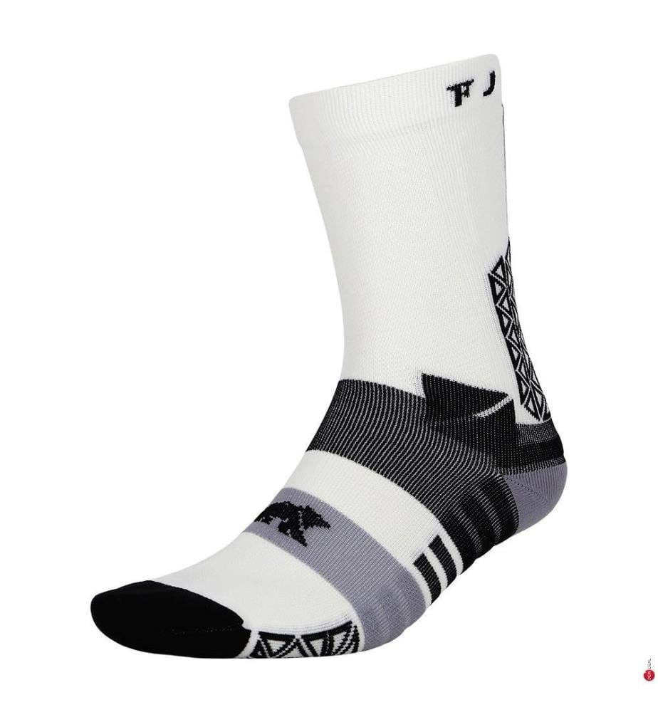 4 Paar Trail Run Socken - Schwarz und Weiss