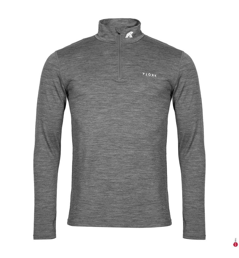 Starter Pack 210 Zip Long Sleeve T-Shirt - Grey
