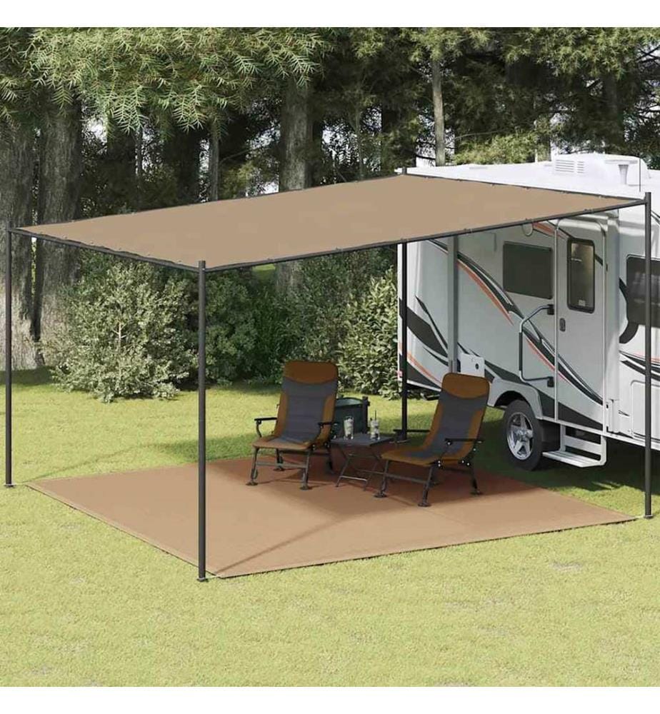 Zeltteppich 400x400 cm Taupe