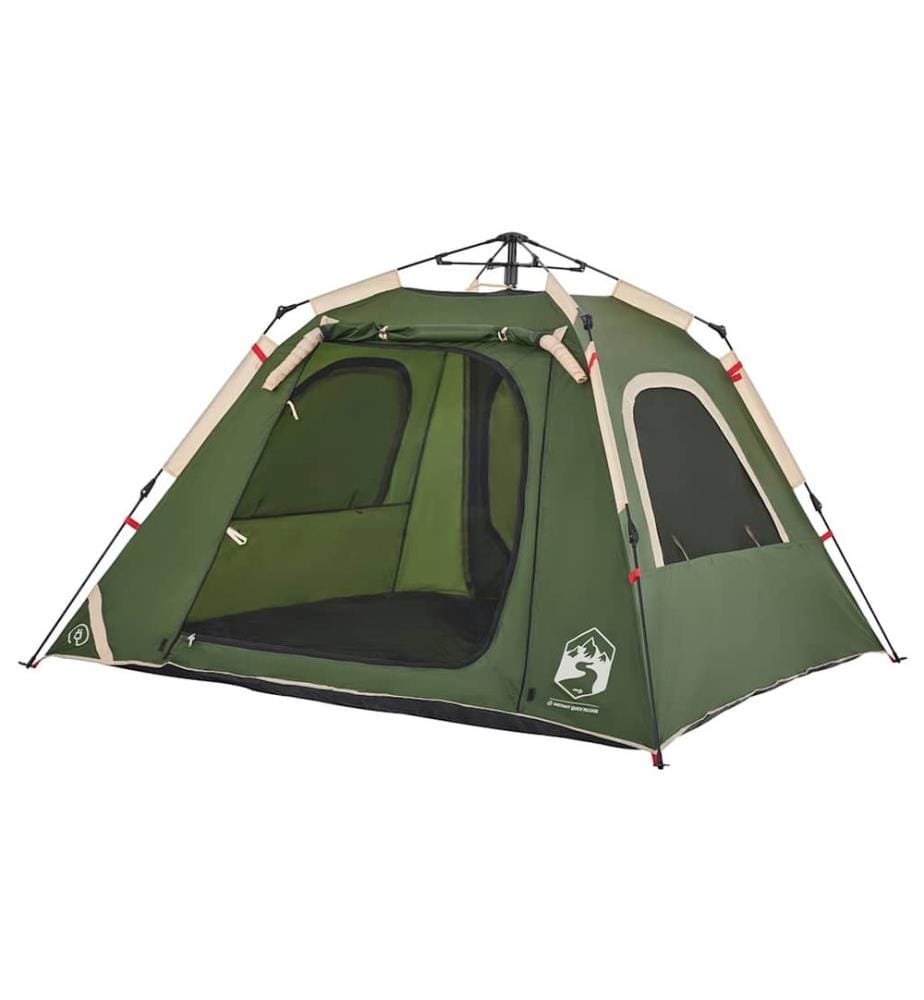 Kuppel-Campingzelt 4 Personen Grün Quick Release