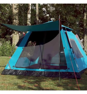 Kuppel-Campingzelt 5 Personen Blau Quick Release