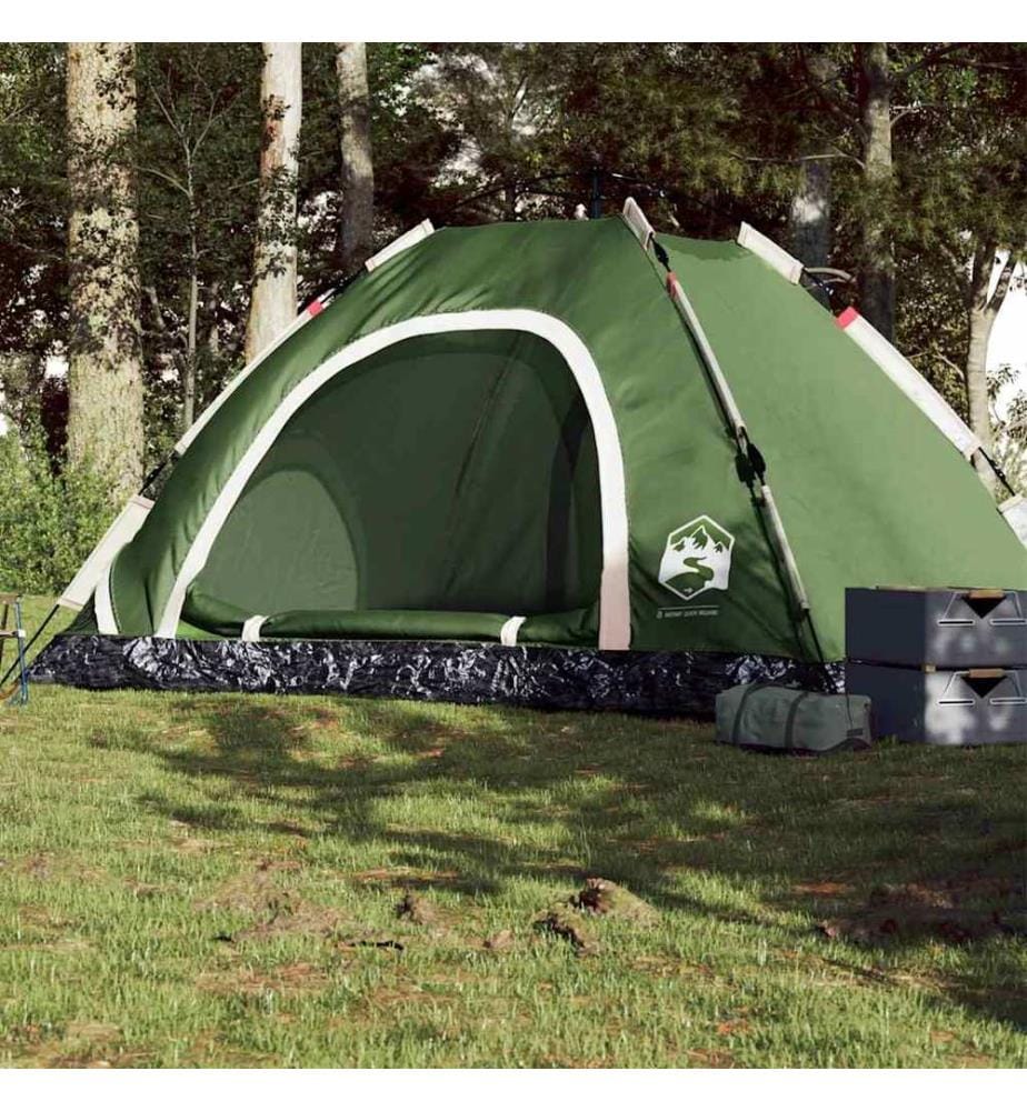 Campingzelt 5 Personen Grün Quick Release