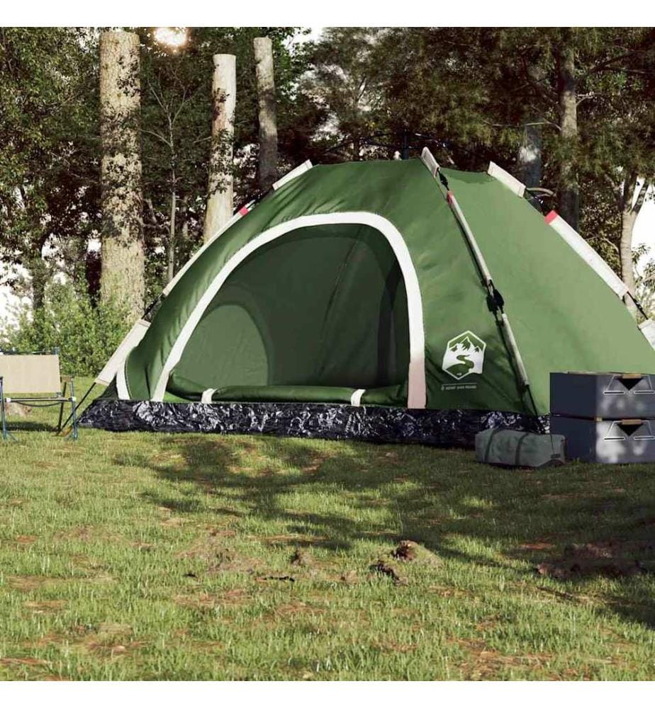 Campingzelt 5 Personen Grün Quick Release