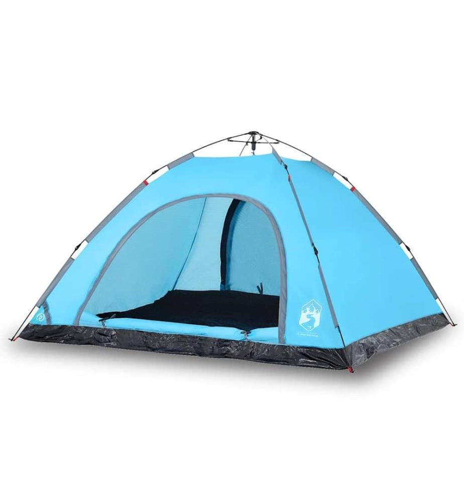Campingzelt 5 Personen Blau Quick Release