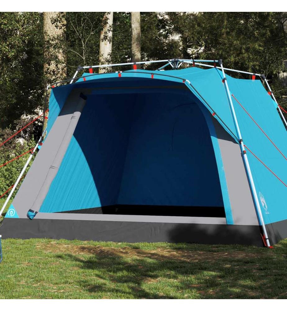 Campingzelt 4 Personen Blau Quick Release