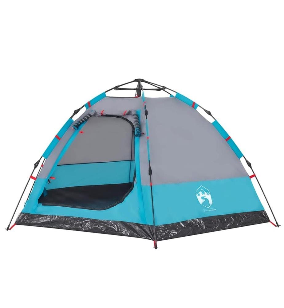 Campingzelt 4 Personen Blau Quick Release