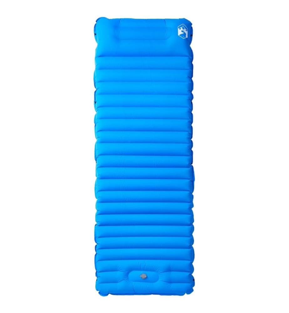 Selbstaufblasende Isomatte mit Kissen Blau