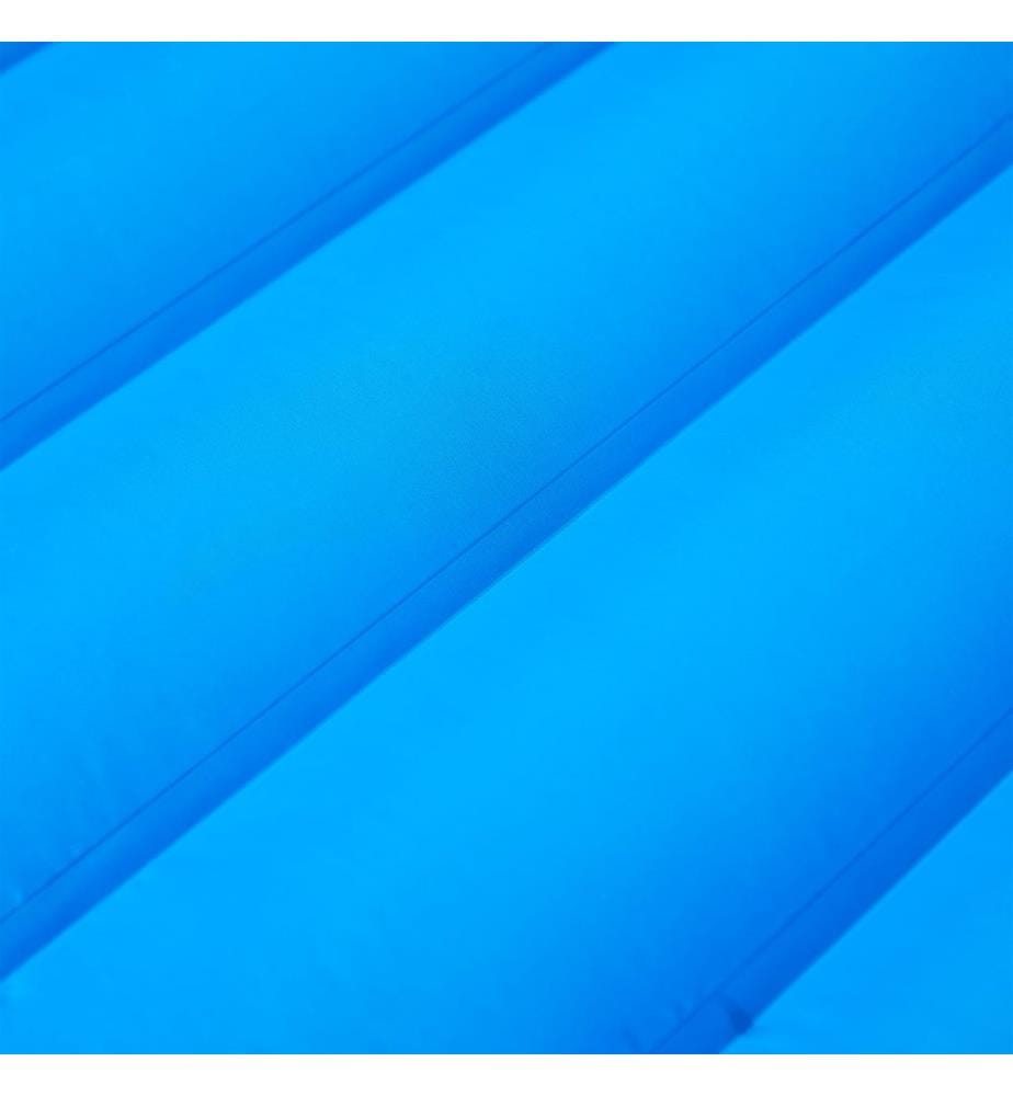 Selbstaufblasende Isomatte mit Kissen Blau