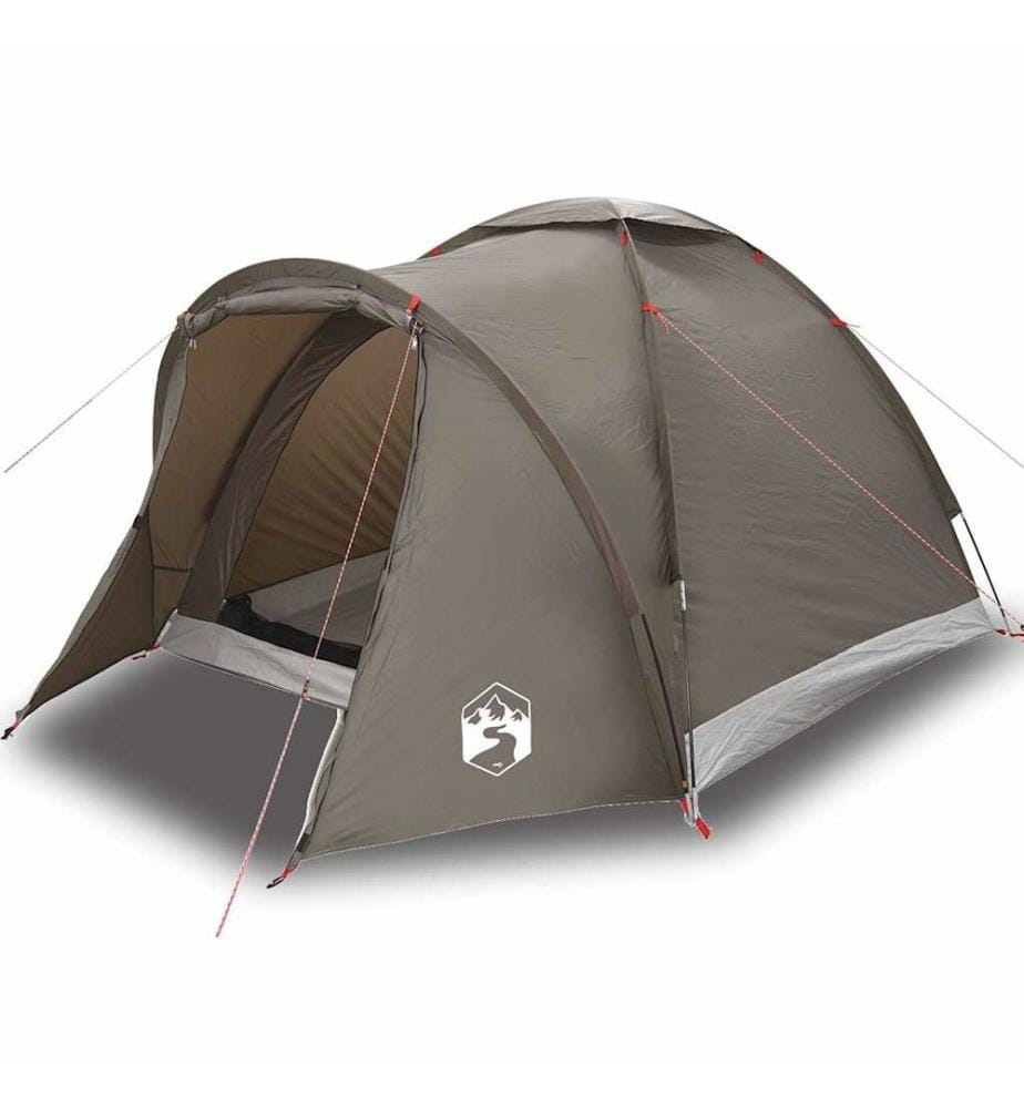 Tente de pêche 2 personnes marron imperméable