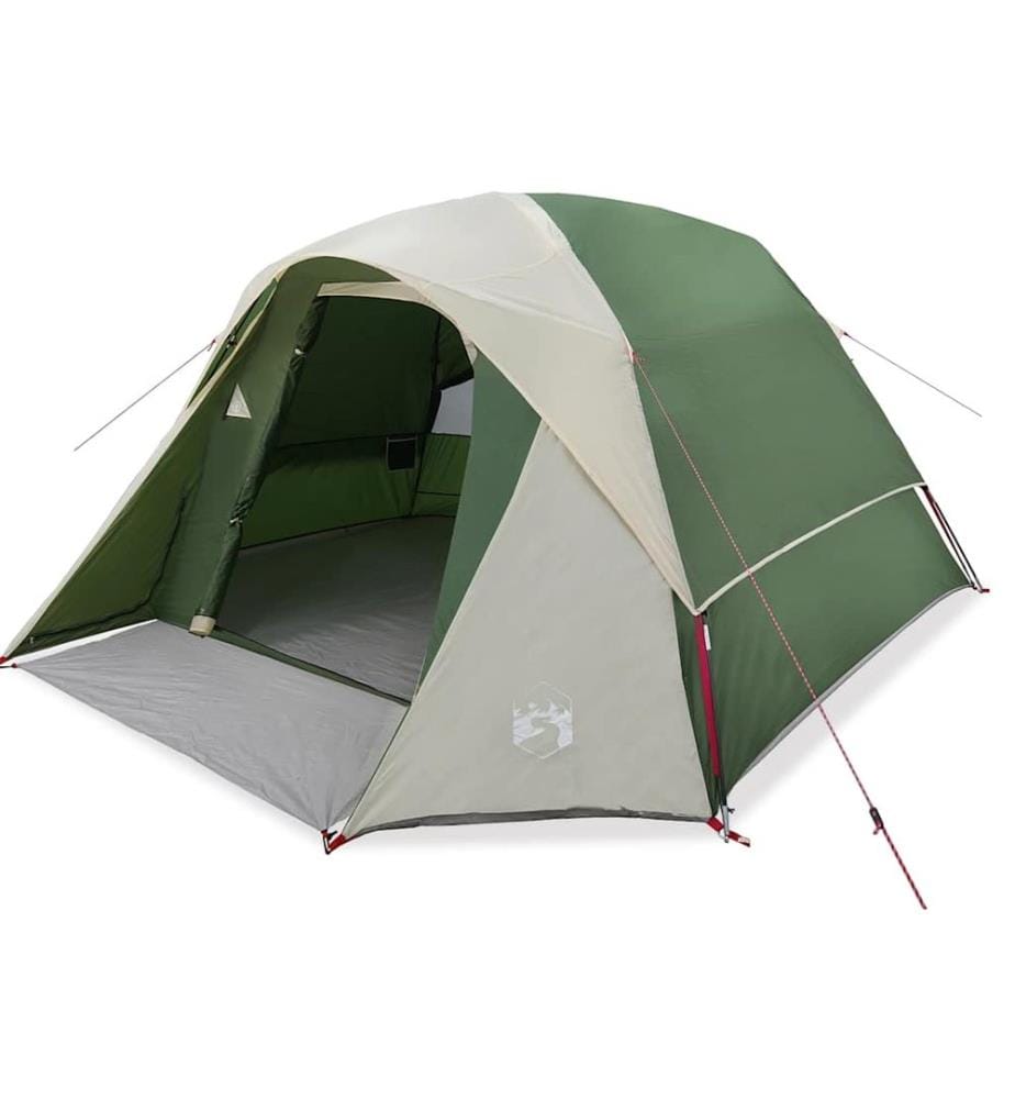 Tente de camping de cabine 4 personnes vert imperméable