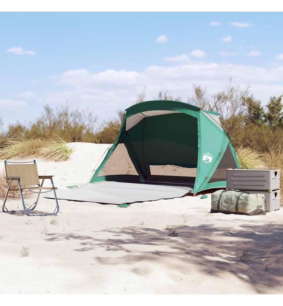 Tente de plage 2 personnes vert imperméable