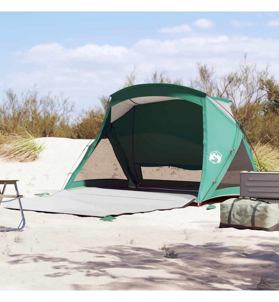 Tente de plage 2 personnes vert imperméable