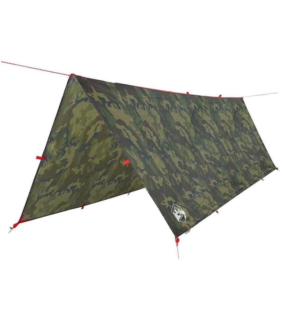 Bâche de camping camouflage 406x306 cm imperméable