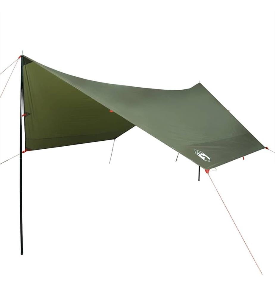 Bâche de camping vert olive 438x376x212 cm imperméable